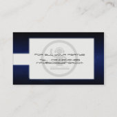 Coole DJ-Logoglühenikonen-Geschäftskarte Visitenkarte (Rückseite)