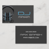 Coole DJ Music Business Card Visitenkarte (Vorne/Hinten)