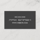 Coole DJ Music Business Card Visitenkarte (Rückseite)