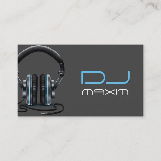 Coole DJ Music Business Card Visitenkarte (Vorderseite)