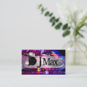 Coole DJ Music Entertainment Business Card Visitenkarte (Stehend Vorderseite)