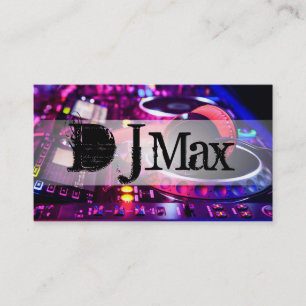 Coole DJ Music Entertainment Business Card Visitenkarte