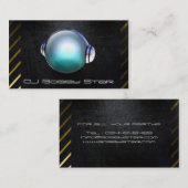 Coole DJ-schwarze Stahlgeschäftskarte mit 3D DJ Visitenkarte (Vorne/Hinten)