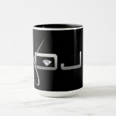 Coole DJ-Tasse mit Diamanten Tasse (Zentrum)