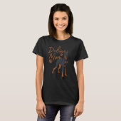 Coole Dobermann-Mutter Frauen Mädchen Mutter Dober T-Shirt (Vorne ganz)