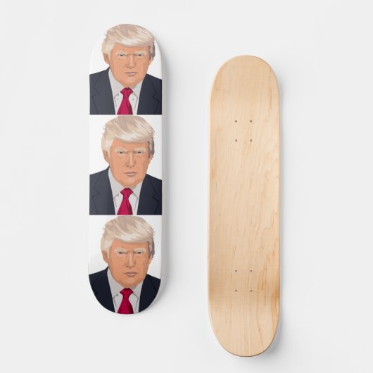 COOLE DONALD TRUMP SKATEBOARD (Vorderseite)