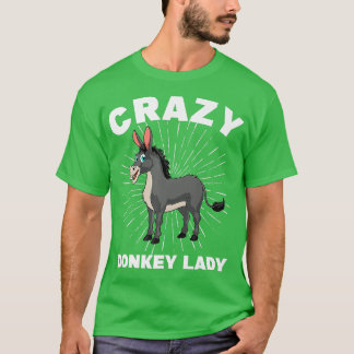 Coole Donkey Liebhaber von Frauen Mädchen Donkey L T-Shirt