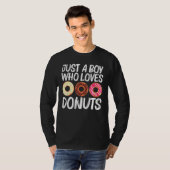 Coole Donut-Kunst für Jungen Kinder Zuckerkakao T-Shirt (Vorne ganz)