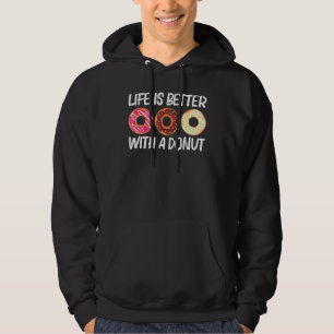 Coole Donut-Kunst für Männer Zucker Glasierte Scho Hoodie
