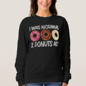 Coole Donut-Kunst für Männer Zucker Glasierte Scho Sweatshirt (Vorderseite)