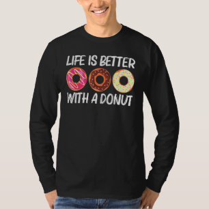 Coole Donut-Kunst für Männer Zucker Glasierte Scho T-Shirt