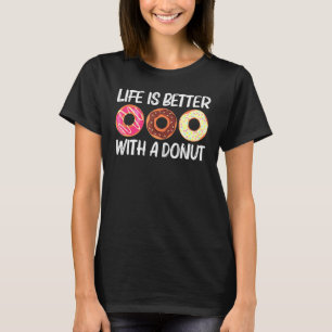Coole Donut-Kunst für Männer Zucker Glasierte Scho T-Shirt