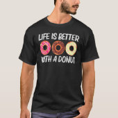 Coole Donut-Kunst für Männer Zucker Glasierte Scho T-Shirt (Vorderseite)