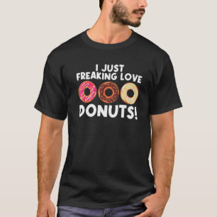 Coole Donut-Kunst für Männer Zucker Glasierte Scho T-Shirt