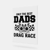 Coole Drag Racing Vater Wortart Acrylschild (Winkel)