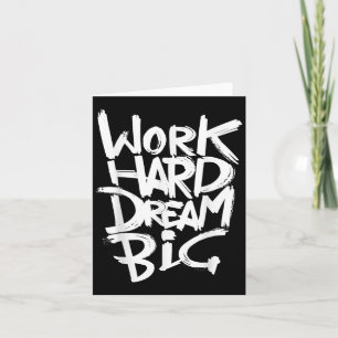 Coole Dream Big Motivierend Graphitquotes Redewend Karte