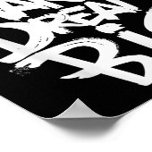 Coole Dream Big Motivierend Graphitquotes Redewend Poster (Ecke)