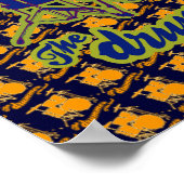 coole Drum-Dekoration Poster (Ecke)