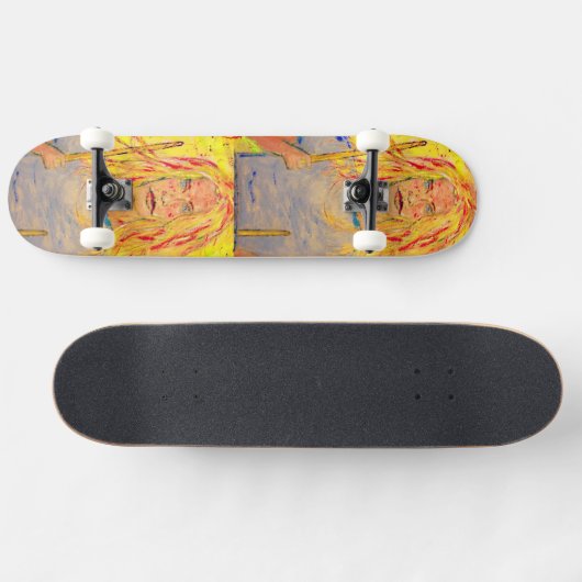 coole Drummerin Skateboard (Horizontal)