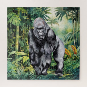 Coole Dschungel-Gorilla-Liebhaber Puzzle