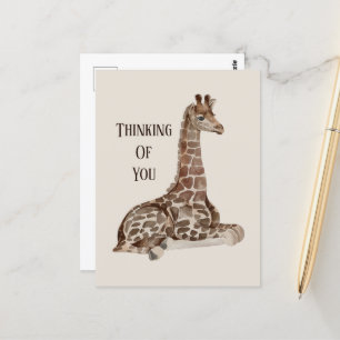 coole Dschungelgiraffe Postkarte