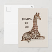 coole Dschungelgiraffe Postkarte (Vorne/Hinten)