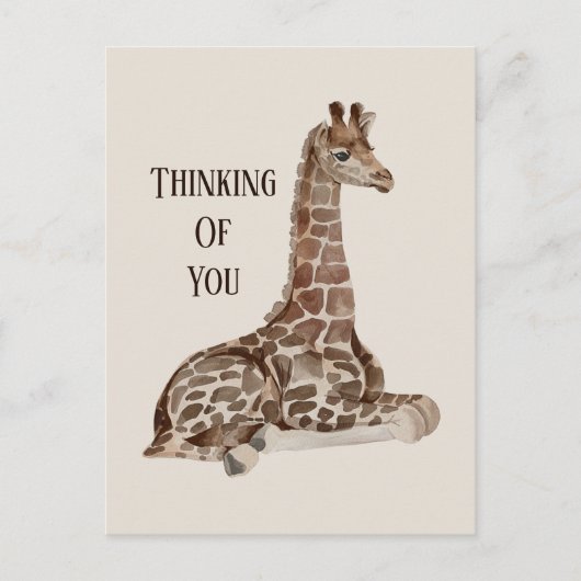 coole Dschungelgiraffe Postkarte (Vorderseite)