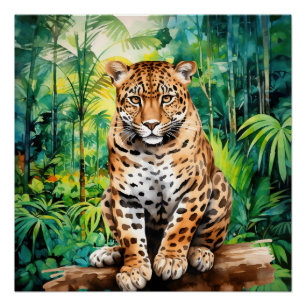 Coole Dschungelleopardenliebhaber  Poster