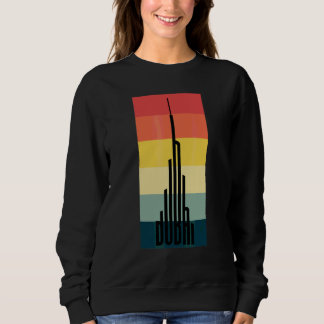 Coole Dubai Burj Khalifa Wolkenkratzer Vintage Roy Sweatshirt