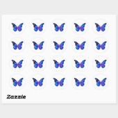 Coole dunkelblaue Illustration Runder Aufkleber (Blatt)