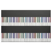 Coole dunkle psychedelische Klavier-Schlüssel Stoff (Yard (91,4 cm))