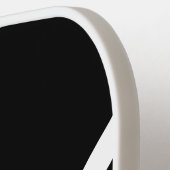 Coole Dynamische Streifen schwarzer Hintergrund Pickleball Schläger (Linke Seite)