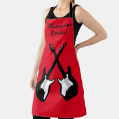 Coole E-Gitarre benutzerdefinierte rote GRILLEN Sc Schürze (InSitu)
