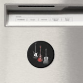 Coole E-Gitarren für Musikliebhaber Personalisiert Magnet (In Situ (Geschirrspüler))