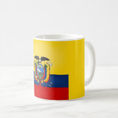 Coole Ecuador-Flagge Kaffeetasse (VorderseiteRechts)
