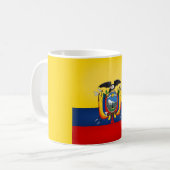 Coole Ecuador-Flagge Kaffeetasse (Vorderseite Links)