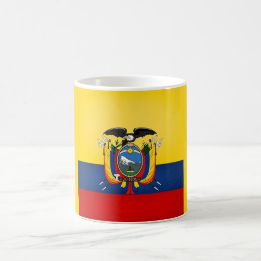 Coole Ecuador-Flagge Kaffeetasse (Mittel)