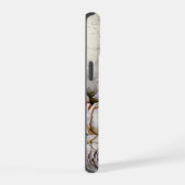 Coole Edgy Shabby Vintage Rose auf Torn Paper iPhone 15 Hülle (Rechte Seite)