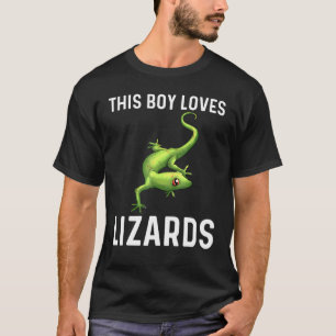 Coole Eidechse für Jungen Junge Männer Gecko Green T-Shirt