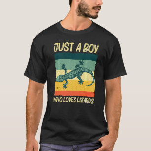 Coole Eidechse für Jungen Kinder Reptilienechse T-Shirt