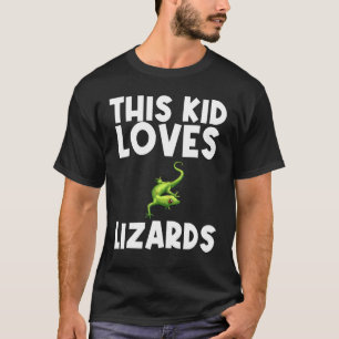 Coole Eidechse für Kinder Jungen Mädchen Gecko Grü T-Shirt