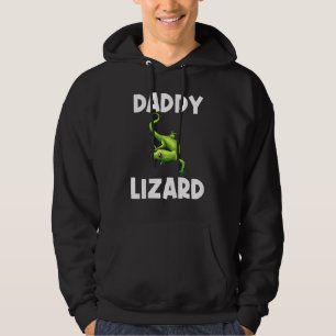 Coole Eidechse für Männer Vater Gecko Grüne Reptil Hoodie