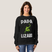 Coole Eidechse für Männer Vater Gecko Grüne Reptil Sweatshirt (Vorne ganz)