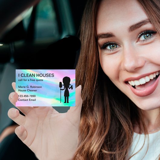 Coole Einfache Hausreinigung Haushaltkarten Visitenkarte