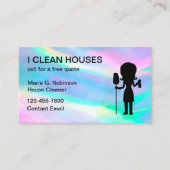 Coole Einfache Hausreinigung Haushaltkarten Visitenkarte (Vorderseite)