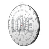 Coole, einfache, moderne Design Liebe Pennsylvania Dartscheibe (Vorderseite rechts)