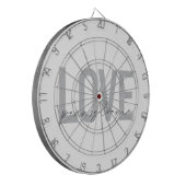 Coole, einfache, moderne Design Liebe Pennsylvania Dartscheibe (Vorderseite Links)