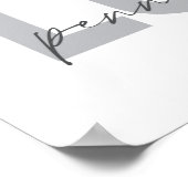 Coole, einfache, moderne Design Liebe Pennsylvania Poster (Ecke)