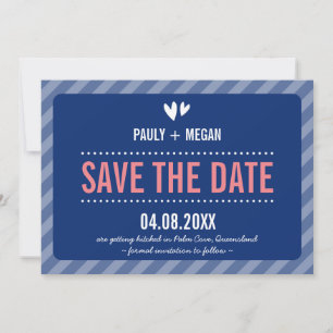COOLE EINFACHE SAVE THE DATE schlichte Art