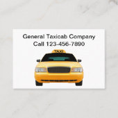 Coole einfache Taxistandkarten Visitenkarte (Vorderseite)